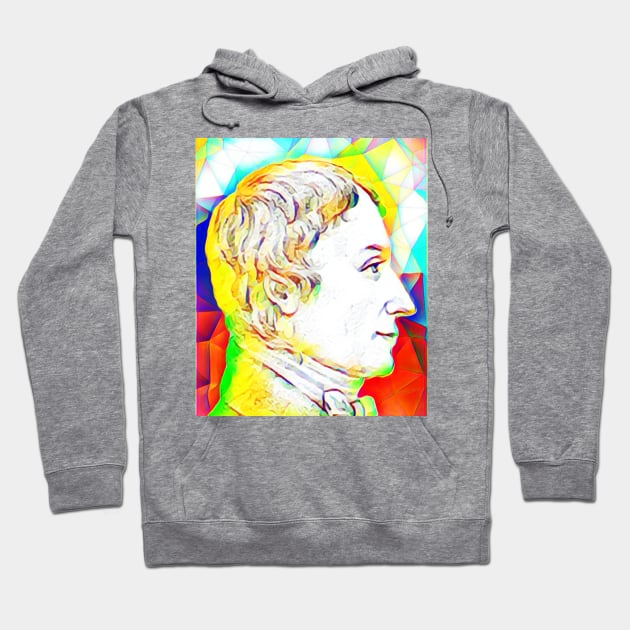 Anders Gustaf Ekeberg Colourful Portrait | Anders Gustaf Ekeberg Artwork 11 Hoodie by JustLit